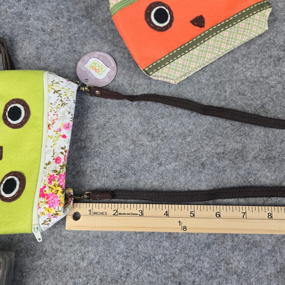 Nook Nook Owl Crossbody Bag Girls Small Multicolor Patchwork Floral Lot of 4 NWT - Picture 8 of 10
